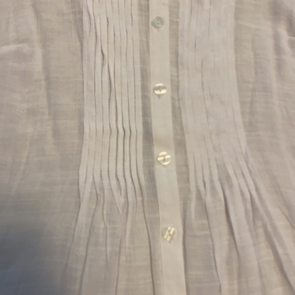 Sheer white Button Down - Picture 8 of 11